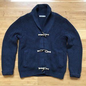 Men's Old Navy Chunky Knit Cardigan Medium Navy